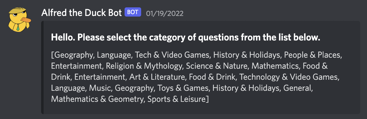 Discord Trivia Bot